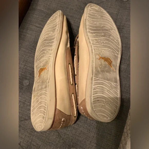 Tommy Bahama Mens Boat Shoes, Brody,11 M, Good Condition, Some Loose Stitching - Picture 12 of 14